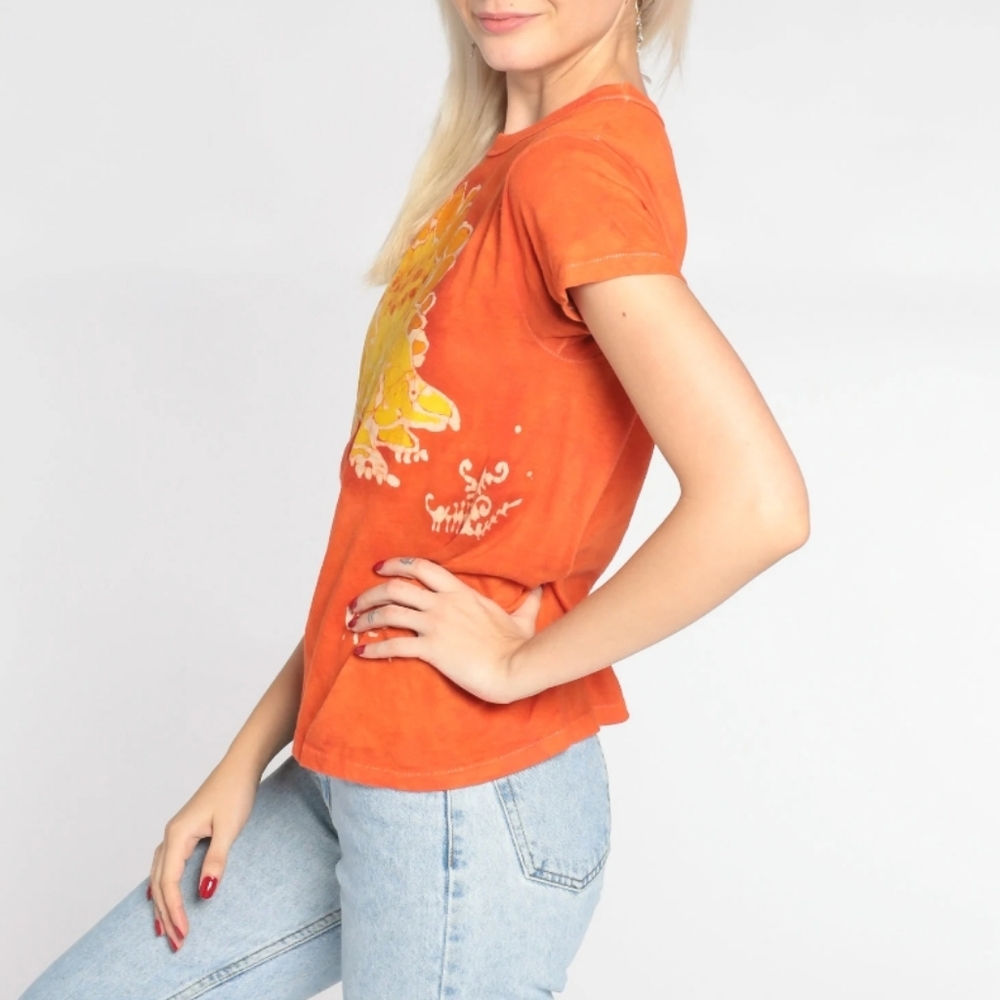 🆕️J Crew Orange Fish Print T-Shirt. NWOT